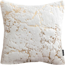 Sierkussen Marble Furry White | 45 x 45 cm | Polyester