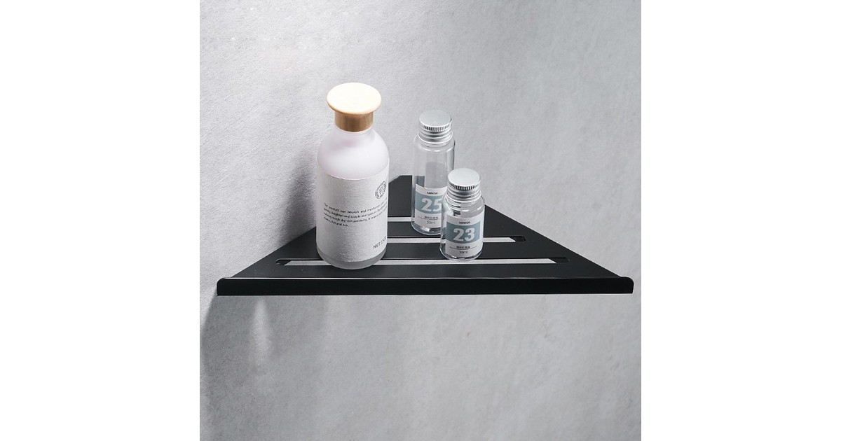 Corner Shelf / Hoek planchet Bermuda mat zwart 30,5 cm