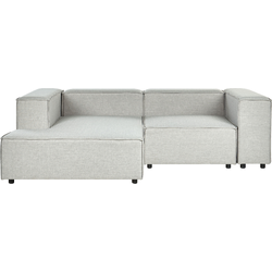 Beliani APRICA - Modulaire Sofa-Grijs-Linnen