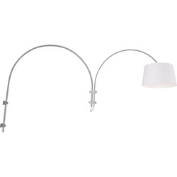 Moderne Wandlamp - Steinhauer - Metaal - Modern - E27 - L: 39cm - Voor Binnen - Woonkamer - Eetkamer - Zilver