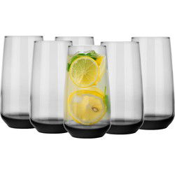 Glasmark Longdrinkglazen - 6x - Midnight collection - 430 ml - Drinkglazen