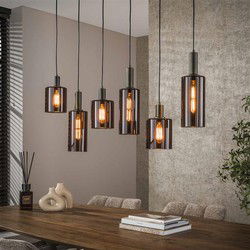 Hoyz Collection - Hanglamp Sepiora 6-lichts - Sienna Brown