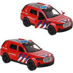 112 Pull-Back Brandweer SUV 1:36 + Licht en Geluid