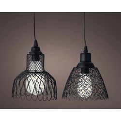 Hanging light ijzer D15-H15 cm zwart