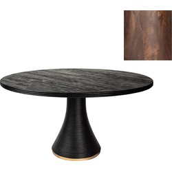 PTMD Arca Rib table brown-gold