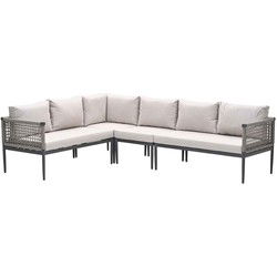 Garden Impressions Burela lounge hoekset links 4-delig - taupe