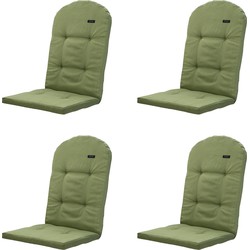 Madison -  Tuinkussen Bearchair Panama sage - Ca. 128x48 cm - Set van 4