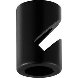 Plafondhaken - Klemhaak - Zwart - ø2 x 3cm - Gemaakt van kunsthars - Geschikt voor Ceiling Wall en Pendant Lamp - Geschikt voor plafonds en muren
