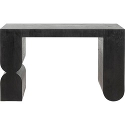 Sidetable Curve Black 120x76cm