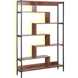 DAVEN II - Boekenkast - Donkere houtkleur - Vezelplaat