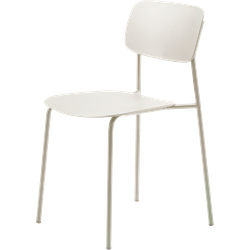 Julan kunststof eetkamerstoel grijs/beige