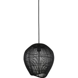 Light&living Hanglamp Ø28x30 cm YUMI mat zwart