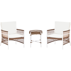 Beliani LEVICO - Bistroset-Wit-Aluminium