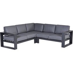 Garden Impressions Cube loungeset 3-delig - carbon black/ reflex black