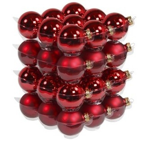 Vet vleet Pessimistisch 36x Rode kerstballen 6 cm glas kerstversiering - Kerstbal - Bellatio  Decorations - | HomeDeco.nl