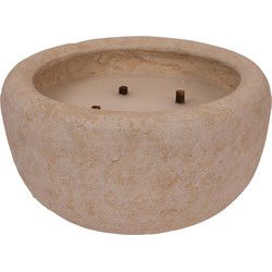 PTMD Kaars Gabor - 36x36x20 cm - Cement - Bruin
