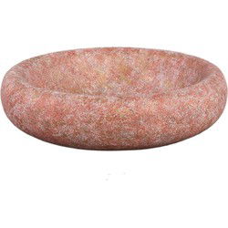 PTMD Schaal Aly - 38x38x10 cm - Cement - Rood
