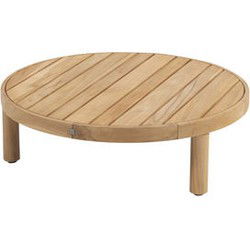 Finn salontafel teak 80 cm dia. H25 cm 4SO
