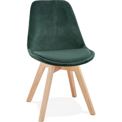 Groene fluwelen stoel JOE Groen