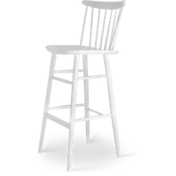 Lucia houten barkruk wit - 75 cm