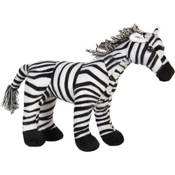 Clayre & Eef Deurstopper Zebra 37x13x30 cm Zwart Wit Polyester Deurklem