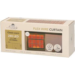 Anna's Collection Raamverlichting - 200 x 140 cm - 280 led - warm wit - Lichtsnoeren