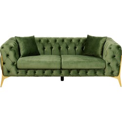 Kare Bank Bellissima 2-Seater Velvet Green 200cm