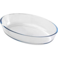 Chef Traiteur Ovenschaal van borosilicaat glas - ovaal - 0.75 Liter - 22 x 14 x 5 cm - Ovenschalen