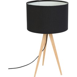 ZUIVER Table Lamp Tripod Wood Black