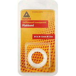 Plakband 12mmx10m transp. 2st