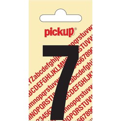 Plakcijfer Nobel Sticker zwarte cijfer 7 - Pickup