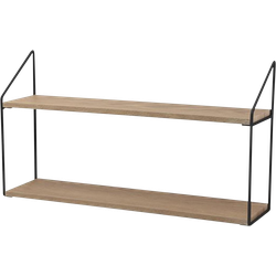 Cara houten wandrek naturel - 60 x 33 cm