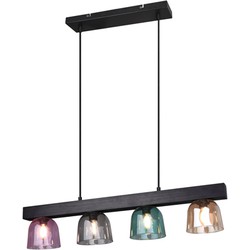 Moderne Hanglamp  Karina - Aluminium - Zwart