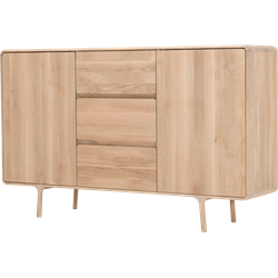 Fawn dresser houten ladekast whitewash - 180 x 110 cm