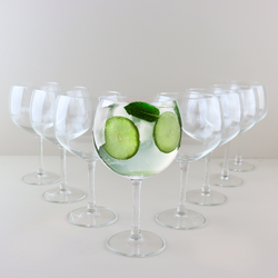 OTIX Gin Tonic Glazen - Set 8 Stuks - 620 ml - Kristallen Glazen - Cocktailglazen - Vaatwasserbestendig