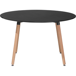 Beliani BOVIO - Eettafel-Zwart-MDF