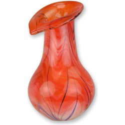 A MURANO STYLE GLASS VASE