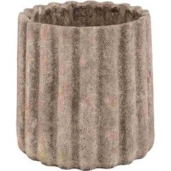 PTMD Bloempot Jaydean - 30x30x30 cm - Cement - Grijs