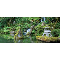 Japanse tuin 130x50cm Tuinschilderij - Customize-it