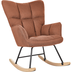 OULU - Schommelstoel - Bruin - Polyester