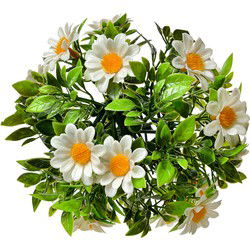 Clayre & Eef Buxus bol Wit Groen Kunststof