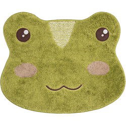 Clayre & Eef Badmat Groen Polyester Kikker