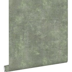 ESTAhome behang betonlook vergrijsd groen - 50 x 900 cm - 148756