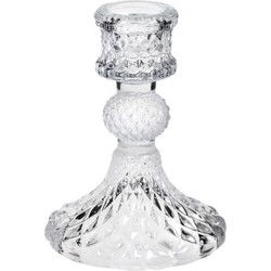 Concorde Kaarsen kandelaar - glas - luxe - 8 x 10 cm - kaars kandelaars