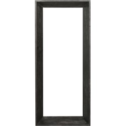 PTMD Kyro Black Acacia Wood Rectangle Mirror Small