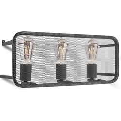 Home sweet home wandlamp Weave 3L - zwart