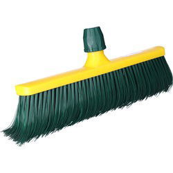 Kunstgras bezem - bezemkop - klauw bezem - groen - 40 cm - kunststof - Bezem