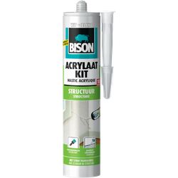 Acrylaatkit Structuur Wit Koker 300 ml - Bison