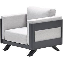 Realdo lounge fauteuil - carbon black - valley sand