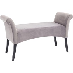 Kare Bank Motley Velvet Silvergrey